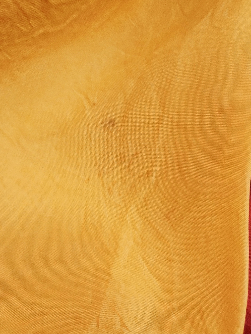 Vintage 90s 100% Silk Colourblock Blouse Red, Purple, Yellow Small *flaws* - Picture 14 of 16